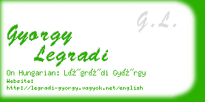 gyorgy legradi business card